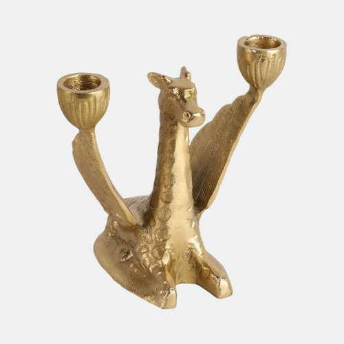 Sagebrook Home Metal 6" Giraffe W/ Wings 2 Taper Candle Holder Wishlist Create New