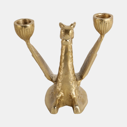 sagebrook home Metal 6" Giraffe W/ Wings 2 Taper Candle Holder Wishlist Create New
