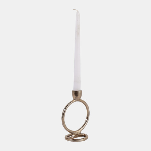 Sagebrook Home Metal 6" Round Ring Taper Candleholder Gold Wishlist Create New