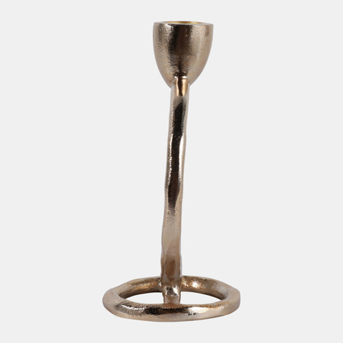 Sagebrook Home Metal 6" Round Ring Taper Candleholder Gold Wishlist Create New