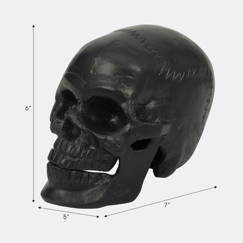 Sagebrook Home Metal 6" Skull Decor Black Wishlist Create New