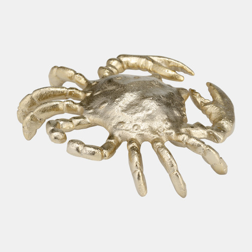 Sagebrook Home Metal 7" Crab Deco Champagne Wishlist Create New