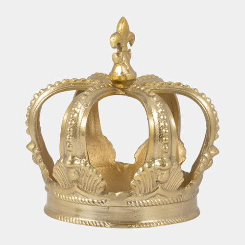 Sagebrook Home Metal 7" Crown Decor Gold Wishlist Create New