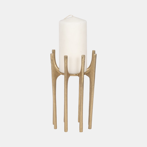 Sagebrook Home Metal 8" Candleholder With Spike Legs Gold Wishlist Create New