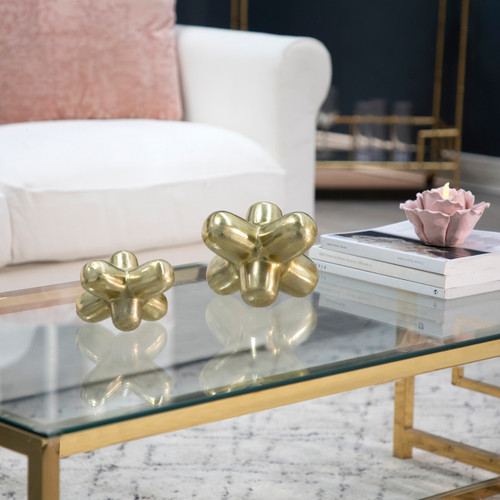 Sagebrook Home Metal 8" Geometric Orb Gold Wishlist Create New