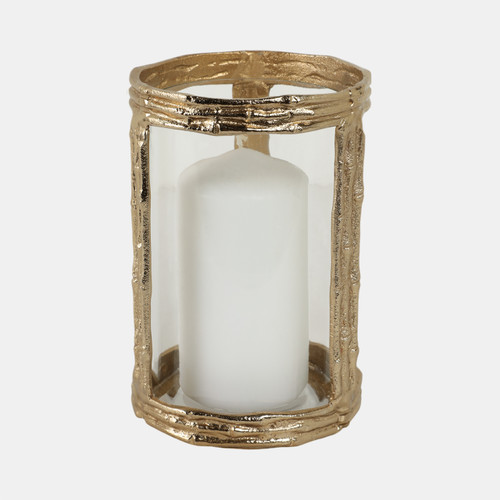 Sagebrook Home Metal 8" Hurricane W Glass Gold Wishlist Create New