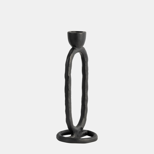 Sagebrook Home Metal 8" Open Oval Taper Candleholder Black Wishlist Create New