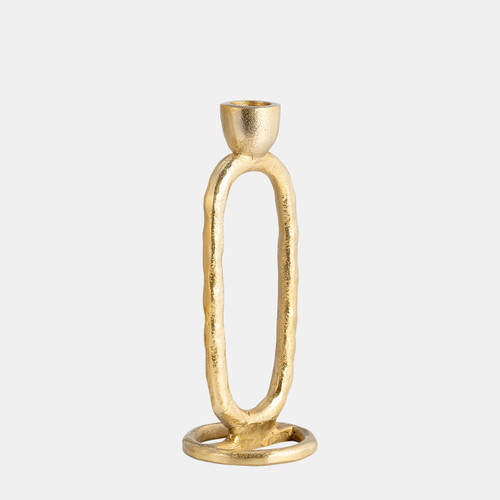Sagebrook Home Metal 8" Open Oval Taper Candleholder Gold Wishlist Create New