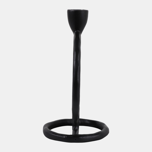 Sagebrook Home Metal 8" Round Ring Taper Candleholder Black Wishlist Create New