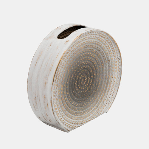 Sagebrook Home Metal 9"h Round Vase White Wishlist Create New