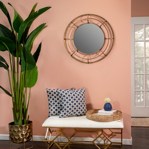 Sagebrook Home Metal Frame 28" Wall Mirror Gold - Wb Wishlist Create New