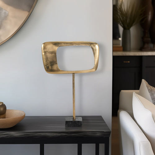 Sagebrook Home Metal/marble 20" Table Top Deco Gold Kd Wishlist Create New