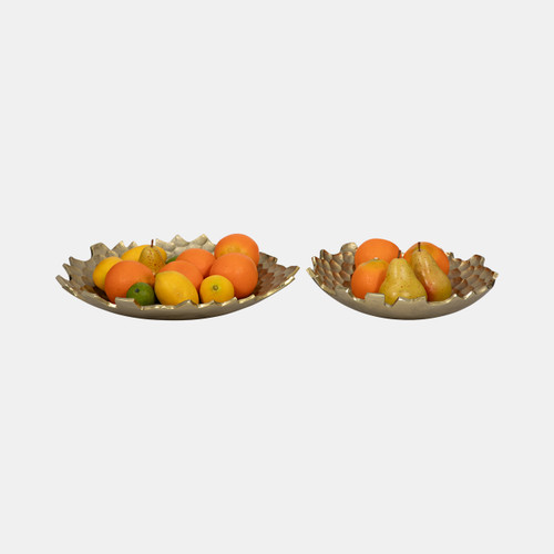 Sagebrook Home Metal S/2 12/16" Honeycomb Bowls Gold Wishlist Create New