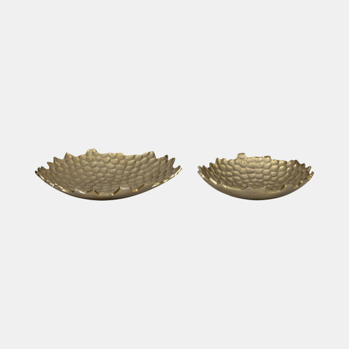 Sagebrook Home Metal S/2 12/16" Honeycomb Bowls Gold Wishlist Create New