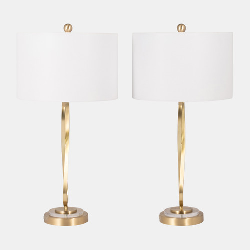 Sagebrook Home Metal S/2 28" Infinity Table Lamps Gold Wishlist Create New