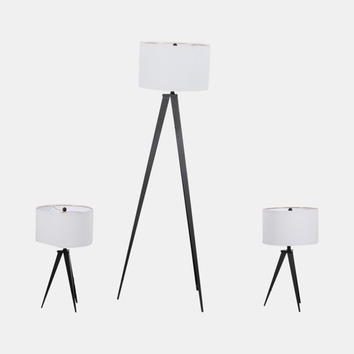 Sagebrook Home Metal S/3 23/60"h Table&floor Tripod Lamps Blk Wishlist Create New