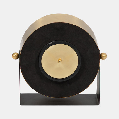 Sagebrook Home Metal Table Clock 7'' Gold Black Wishlist Create New
