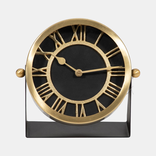 sagebrook home Metal Table Clock 7'' Gold Black Wishlist Create New