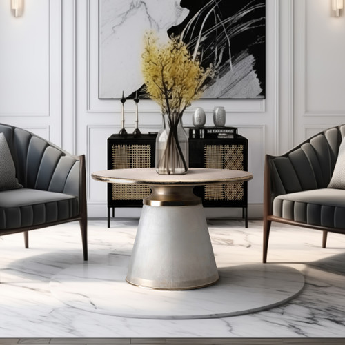 Sagebrook Home Metal Top 17"h Nebular Coffee Table Frost 2boxes Wishlist Create New