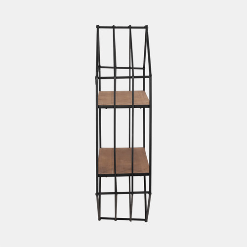 Sagebrook Home Metal/wood 20" Hexagon Shelf Brown/black Wishlist Create New