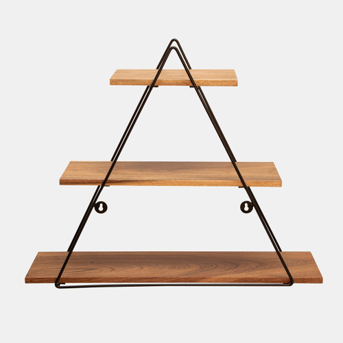 Sagebrook Home Metal/wood 20" Triangle Wall Shelf Brown Wishlist Create New