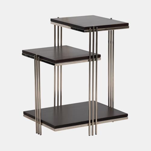 Sagebrook Home Metal/wood 24" Three Tier Side Table Wishlist Create New