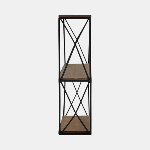 Sagebrook Home Metal/wood 3 Tier Hexagon Wall Shelf Brown/black Wishlist Create New