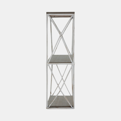 Sagebrook Home Metal/wood 3 Tier Hexagon Wall Shelf Gray/white Wishlist Create New