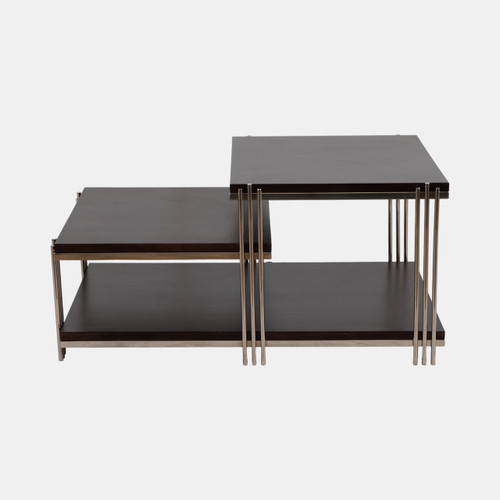 sagebrook home Metal/wood 42" Three Tier Coffee Table Wishlist Create New