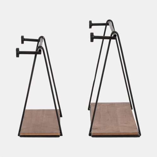 Sagebrook Home Metal/wood S/2 12/14"h Swing Like Wall Shelves B Wishlist Create New