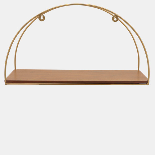 Sagebrook Home Metal/wood S/3 10/12/14"h Wall Shelves Brown/gol Wishlist Create New