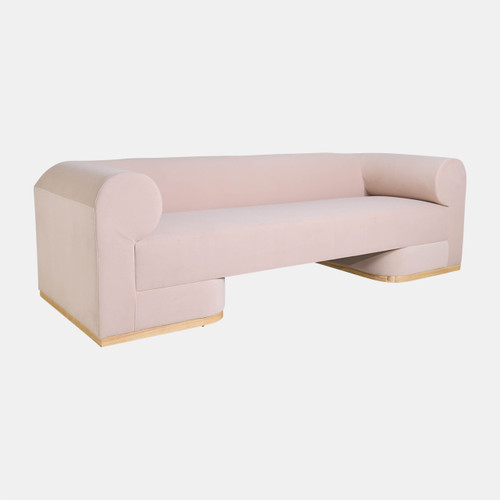 sagebrook home Modern Sofa - Oak Wood Base Blush Wishlist Create New