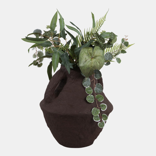 Sagebrook Home Paper Mache 14" Vase With Handles Dark Brown Wishlist Create New