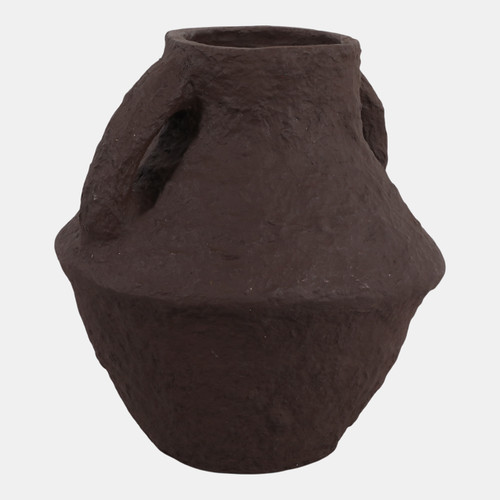 Sagebrook Home Paper Mache 14" Vase With Handles Dark Brown Wishlist Create New