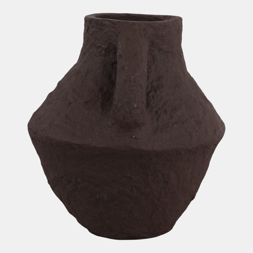 Sagebrook Home Paper Mache 14" Vase With Handles Dark Brown Wishlist Create New