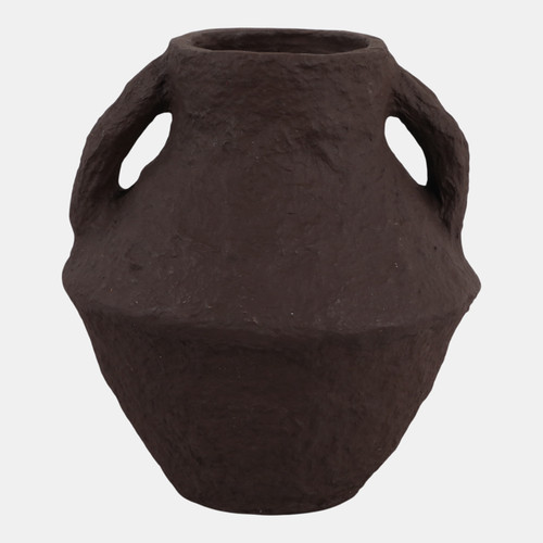 sagebrook home Paper Mache 14" Vase With Handles Dark Brown Wishlist Create New