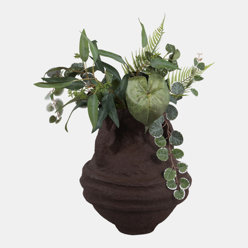 Sagebrook Home Paper Mache 15" Vase With Handles Dark Brown Wishlist Create New