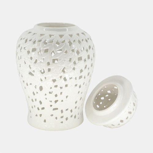 Sagebrook Home Pierced White Temple Jar 24" Wishlist Create New