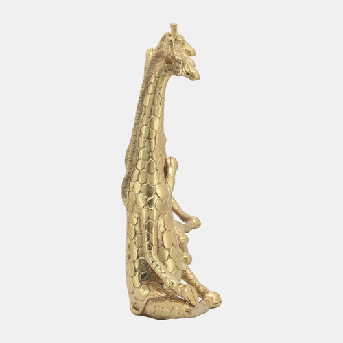 Sagebrook Home Polyresin S/3 12"h Yoga Giraffe Gold Wishlist Create New