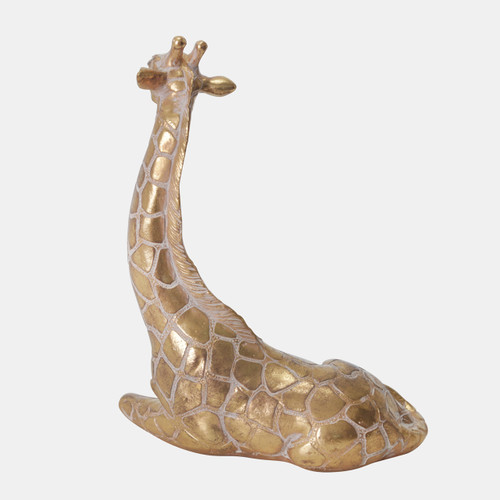 Sagebrook Home Resin 10" Sitting Giraffe Gold Wishlist Create New