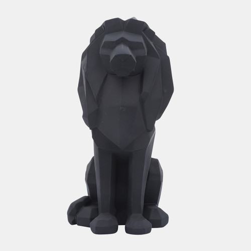 Sagebrook Home Resin 11"h Sitting Lion Black Wishlist Create New