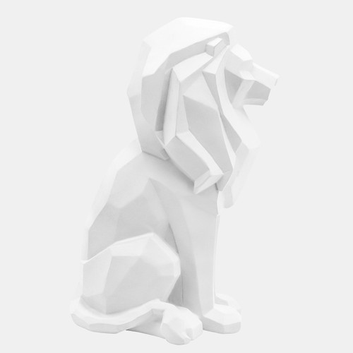 Sagebrook Home Resin 11"h Sitting Lion White Wishlist Create New