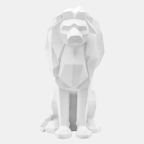 Sagebrook Home Resin 11"h Sitting Lion White Wishlist Create New