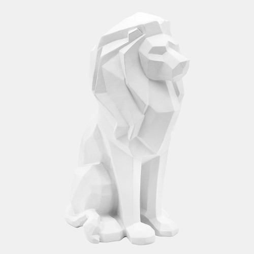 sagebrook home Resin 11"h Sitting Lion White Wishlist Create New
