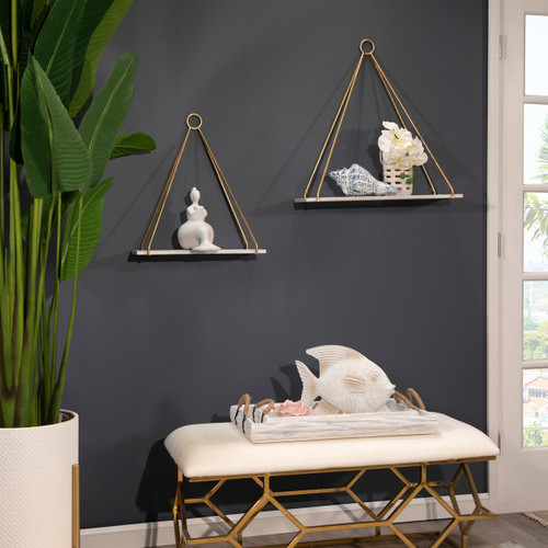 Sagebrook Home Resin 13" Fish Figurine White Wash Wishlist Create New