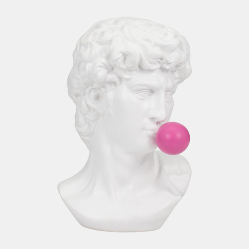 Sagebrook Home Resin 13" Greek God Head W/gum White Wishlist Create New