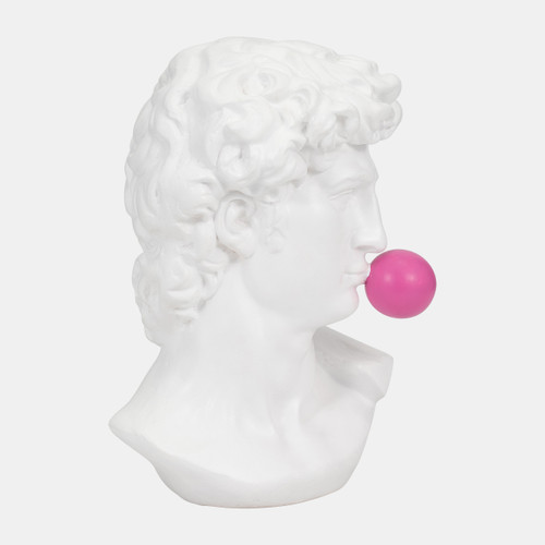 Sagebrook Home Resin 13" Greek God Head W/gum White Wishlist Create New