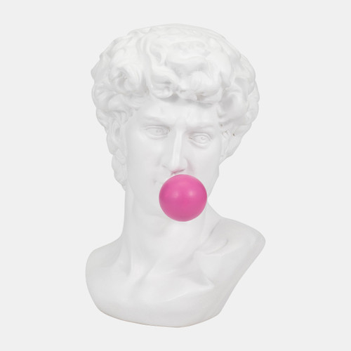 sagebrook home Resin 13" Greek God Head W/gum White Wishlist Create New