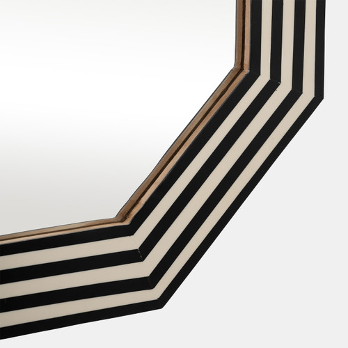 Sagebrook Home Resin 24x24 Octagon Mirror Blk/wht Wishlist Create New