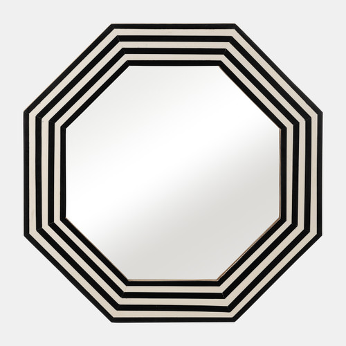 sagebrook home Resin 24x24 Octagon Mirror Blk/wht Wishlist Create New